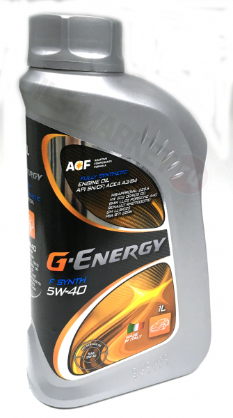 Моторное масло g-energy f synth 5w40 205л.. полностью синтетическое моторное масло