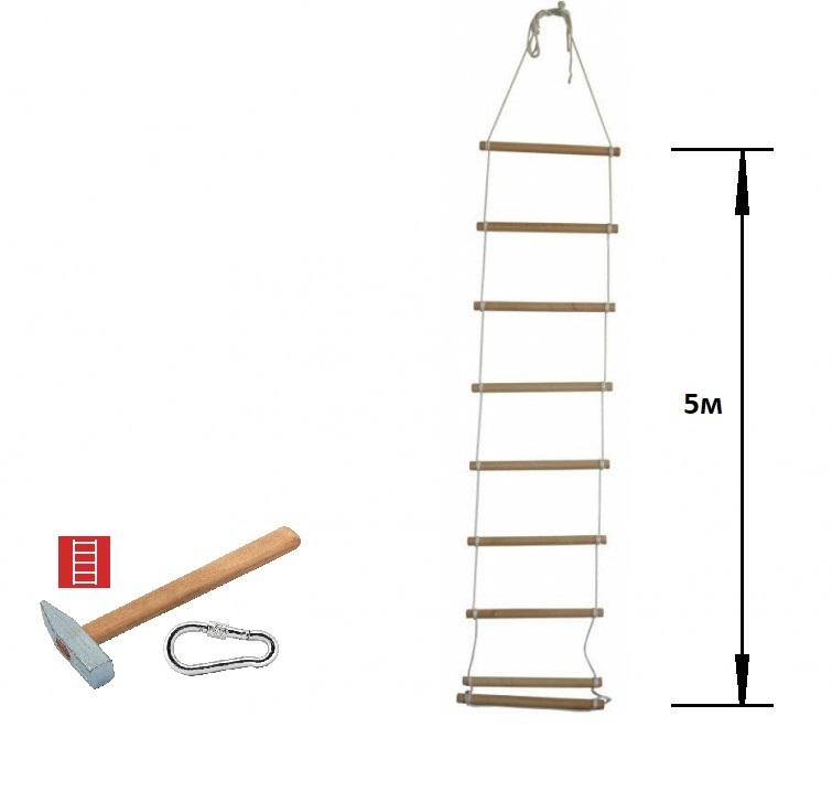 Как сделать веревочную лестницу своими руками