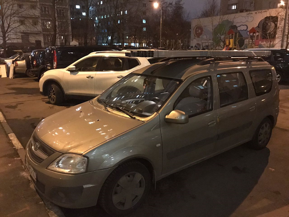 Багажник на крышу лада ларгус: виды и установка на рейлинги автомобиля