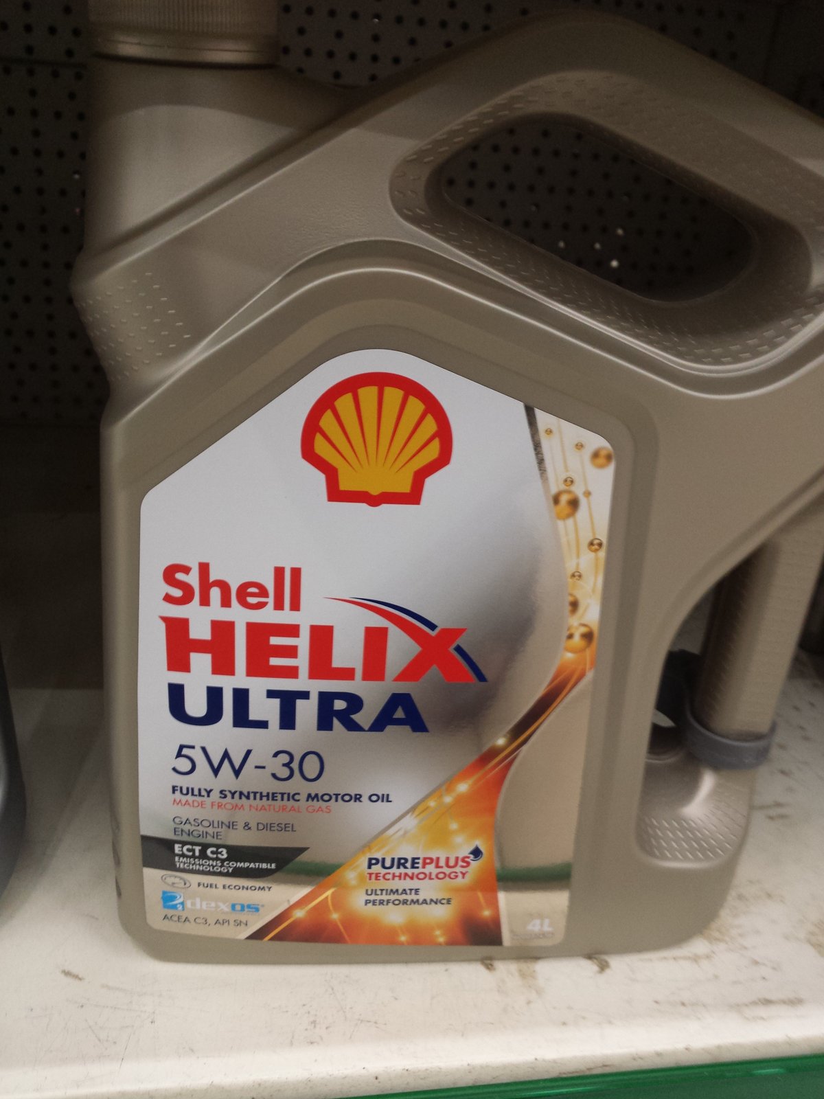 Синтетическое моторное масло shell helix ultra ect c2/c3 0w-30