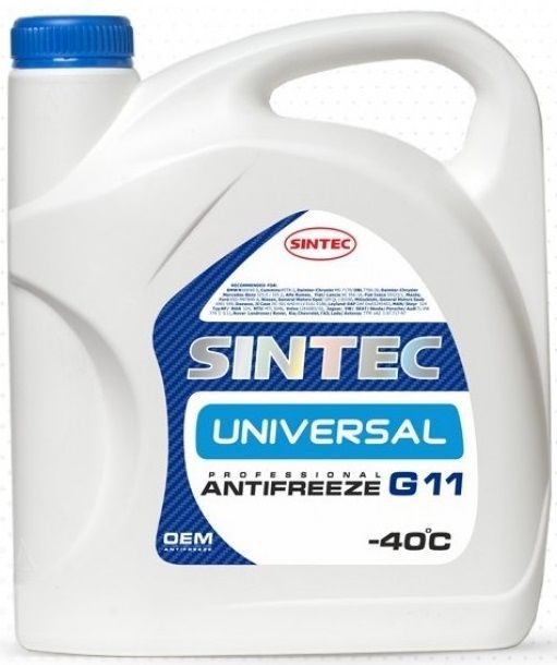 Антифриз sintec:характеристики и допуски к эксплуатации