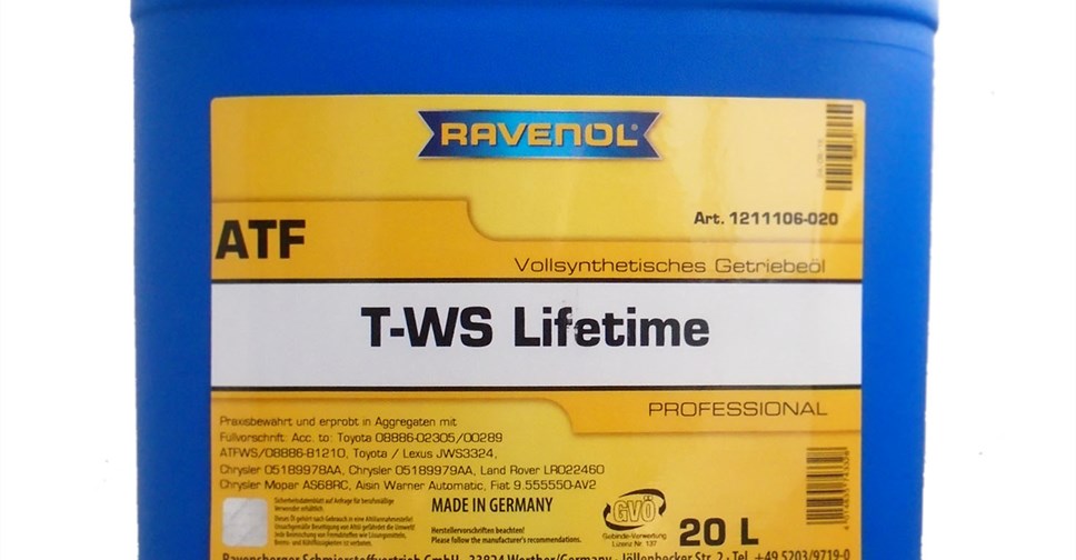 Atf t ws lifetime. Ravenol ATF T-WS Lifetime Fluid. Ravenol ATF T WS Lifetime артикул. Ravenol ATF T-WS Lifetime допуски. Масло АКПП Ravenol ATF T-WS Lifetime Fluid.