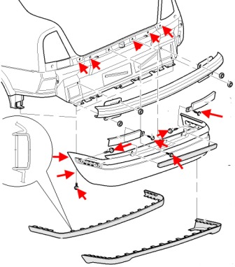 Как снять передний и задний бампер skoda octavia 1
