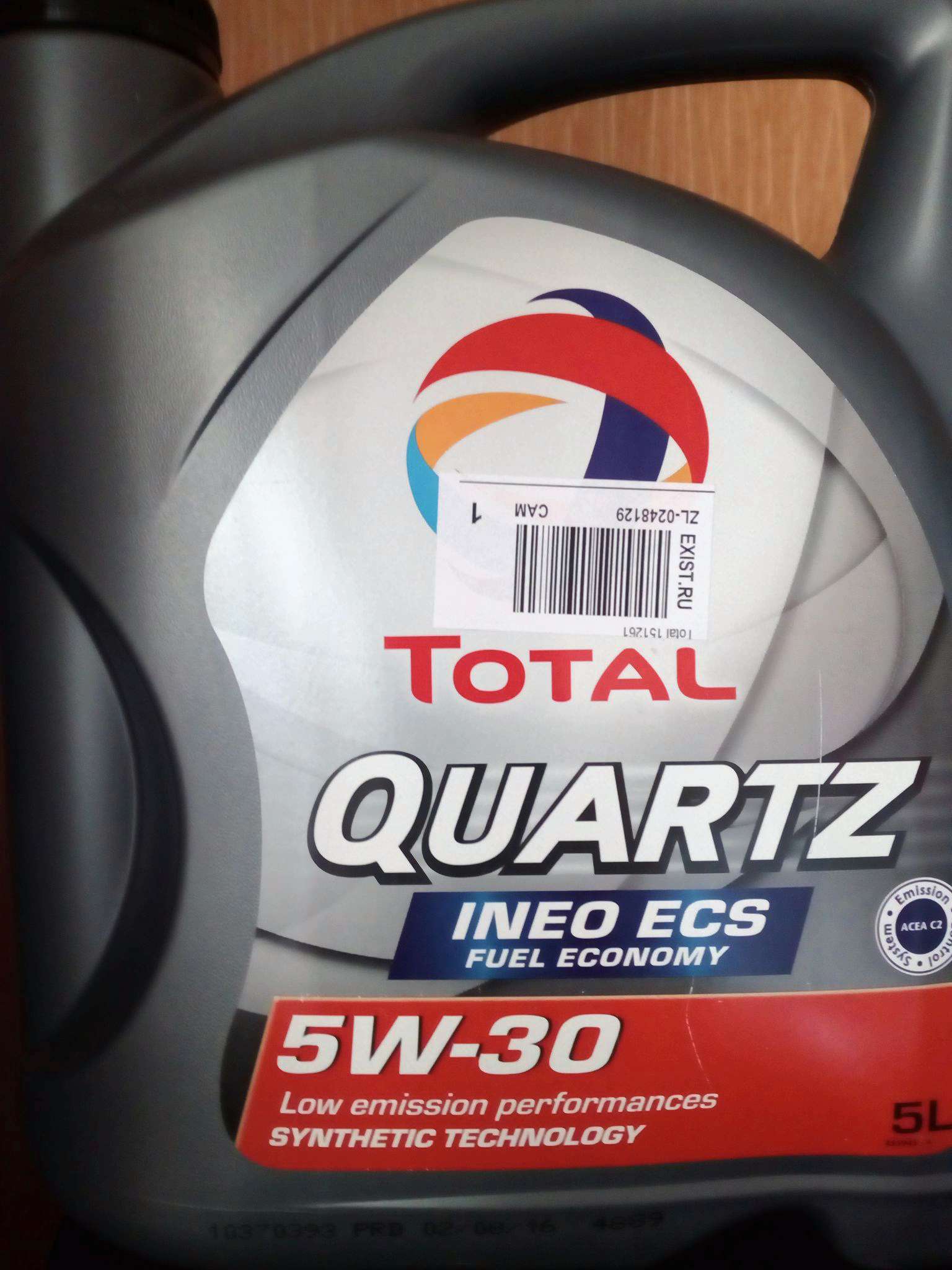 Моторное масло total quartz ineo ecs