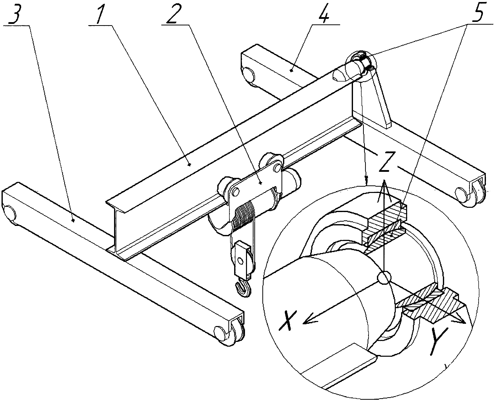 Кинематическая схема электрической грузовой лебедки