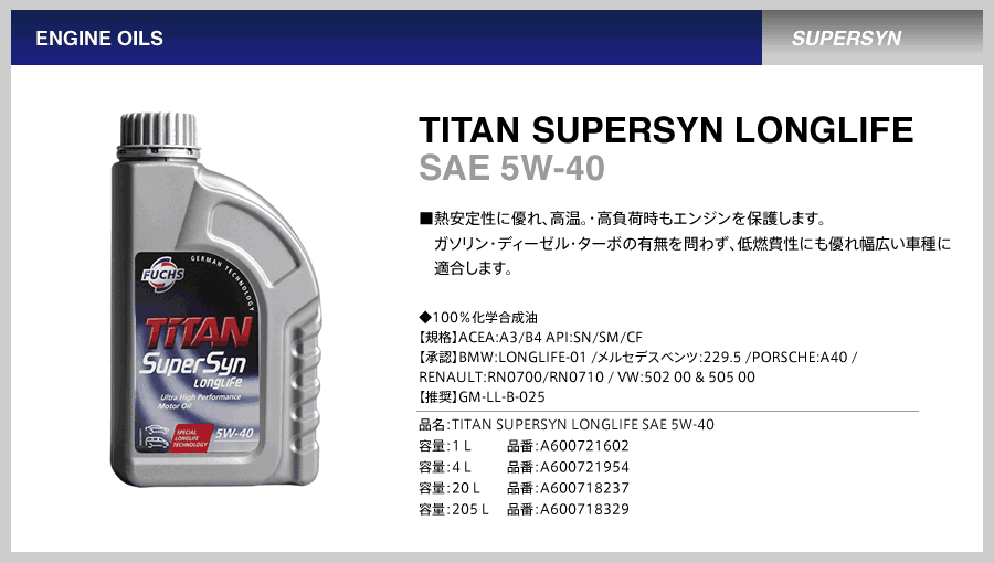 Особенности моторных масел titan